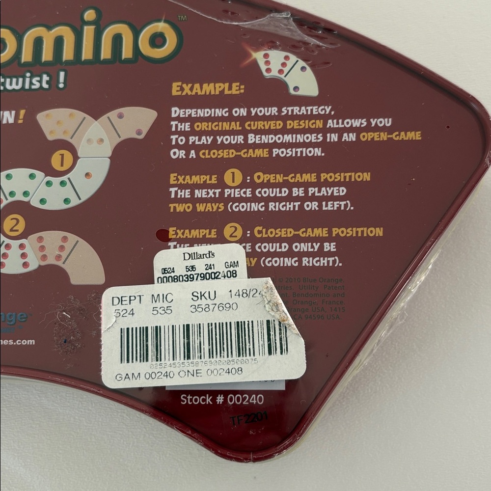 Bendomino Red Dominoes Game by - Picture 7 of 9